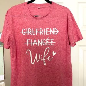 Perfect shirt for the bride day after the wedding